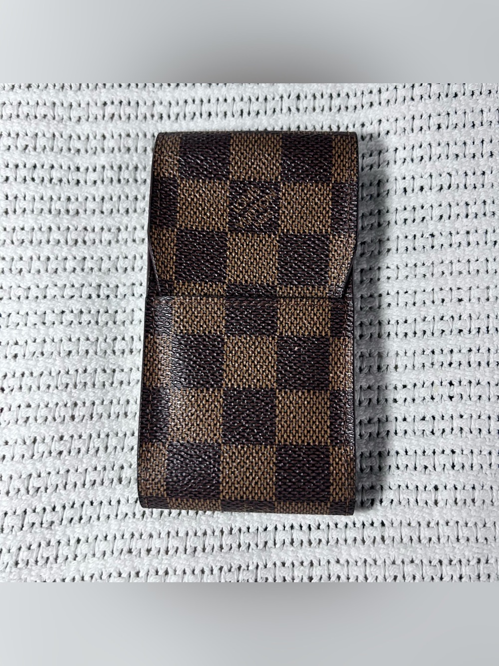 Vintage Louis Vuitton Damier Ebene Etui Cigarette Case Made in France CT 0947
